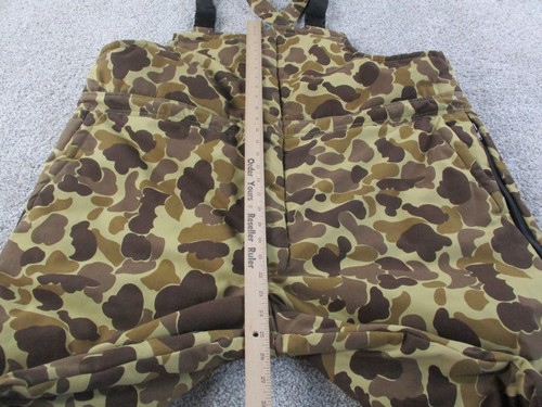 Vintage Gamehide Camo Overalls Mens XXL Duck Brown Water Resistant Quilted EUC - Picture 4 of 13