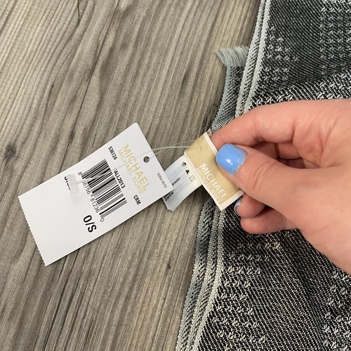 Michael Kors Logo Black and Gray Scarf New with Tags - Picture 2 of 4