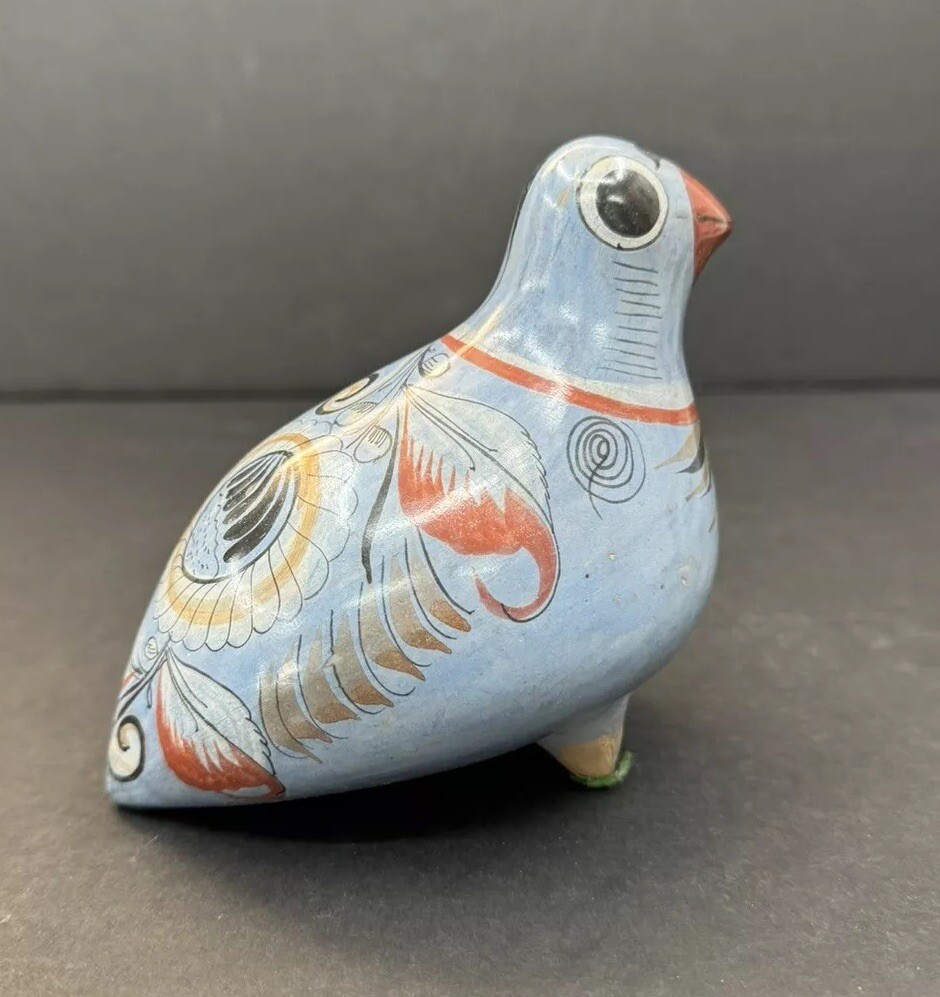 工芸品 Tonala pottery bird Vintage Tonala Folk Art Ceramic Mexican Pottery Bird