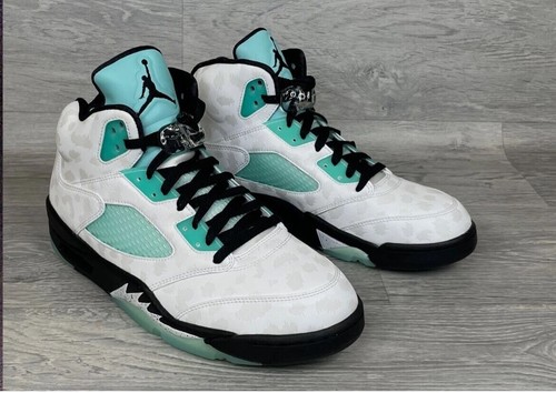 Nike Air Jordan 5 Retro "Island Green" CN2932-100 Taglia: UK 10, EU 45, US 11 - Foto 19 di 24