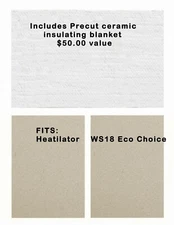 HEATILATOR WOOD STOVE BAFFLE & BLANKET -ECO CHOICE WS18  [PP2560]  -SRV7033-209