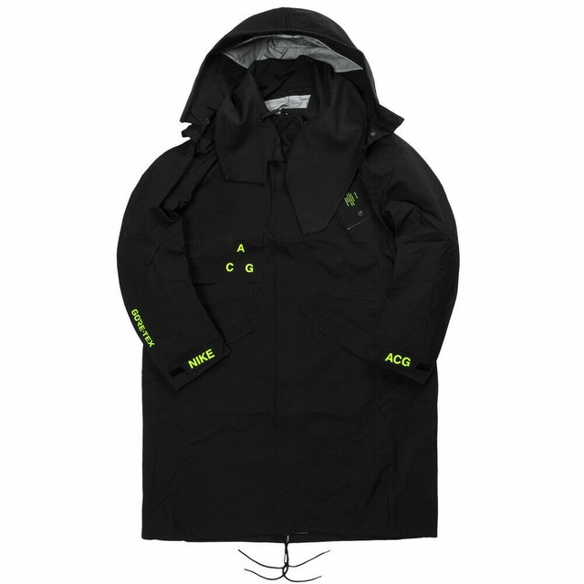 Nike NikeLab ACG Gore-Tex Coat Parka Jacket Black/Volt AQ3516 010 Men's ...