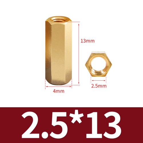 Threaded Rod Connecting Nuts Allthread bar Brass Hexagon Connectors M2 to M6 - Picture 39 of 130