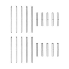 10pcs Watch Strap Tubes Pins 1.2mm Tube Dia 16mm Pin Length Stainless Steel