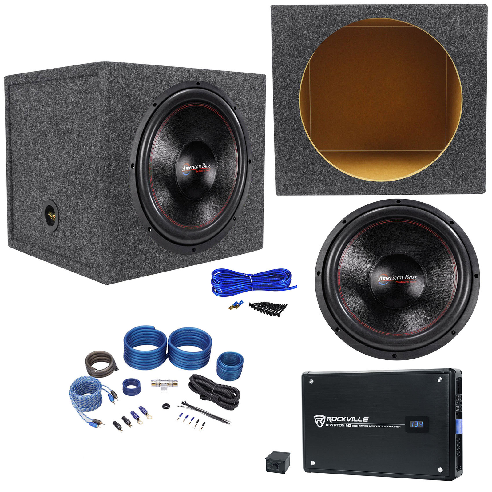 Американский басовый сабвуфер XFL-1522 мощностью 2000 Вт на 15 сабвуферов Герметичный саб-бокс Комплект моноусилителя 70490₽