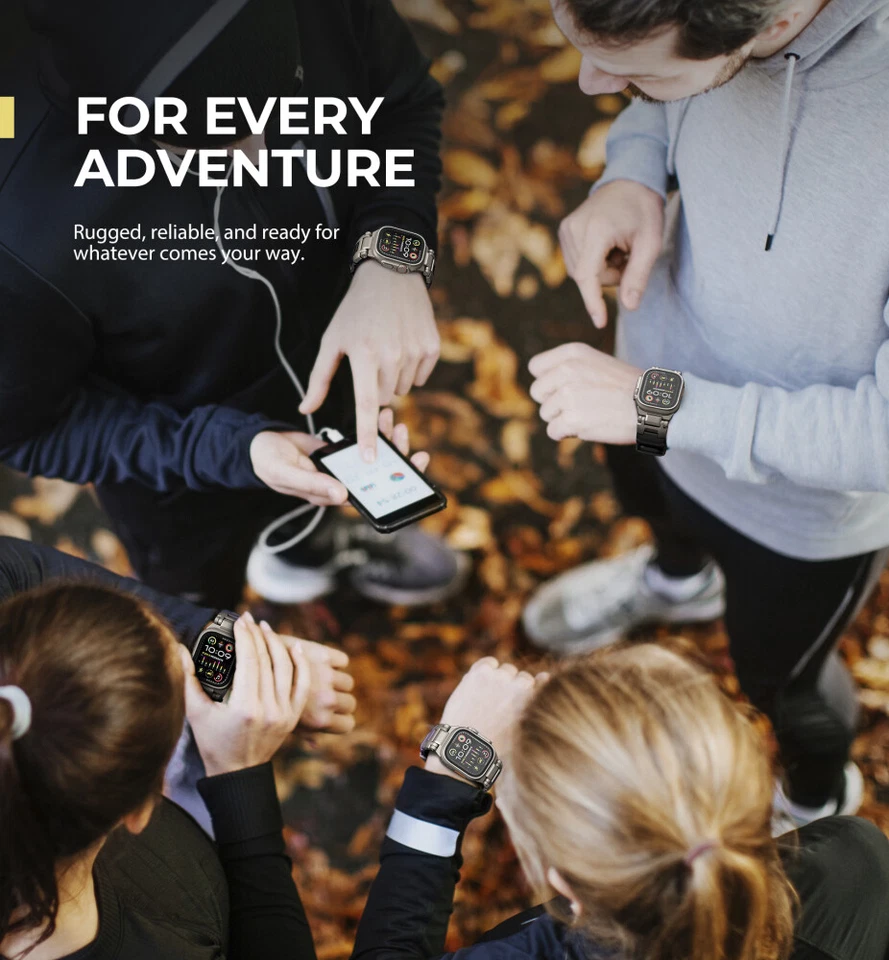 Titanium Band for Apple Watch Ultra 2 49mm/Series 10/9 46mm/45mm/44mm/42mm Strap - Image 4 of 4