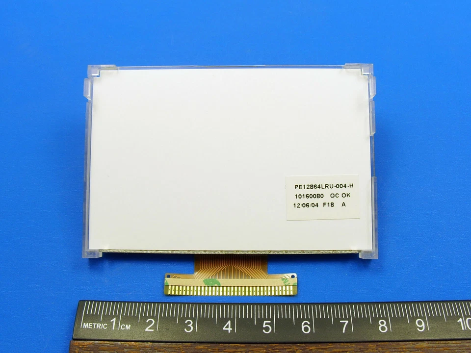 12864 Grafik LCD Display Modul 128x64 Punkte, STN schwarz auf Y/grüne Hintergrundbeleuchtung - Bild 4 von 4