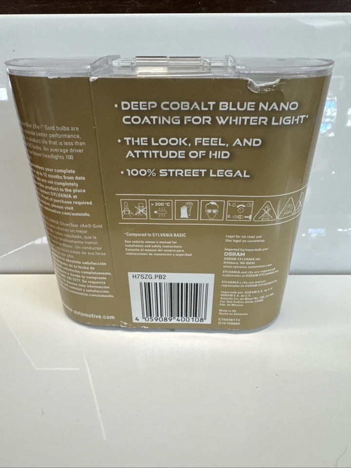 Sylvania H7 SilverStar ZXE GOLD H7SZG.BP2 - Imagem 3 de 4