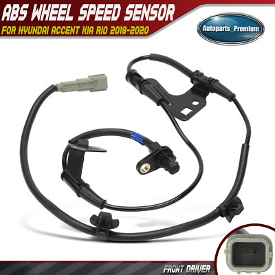 Front Driver LH Side ABS Wheel Speed Sensor for Hyundai Accent Kia Rio 2018-2020
