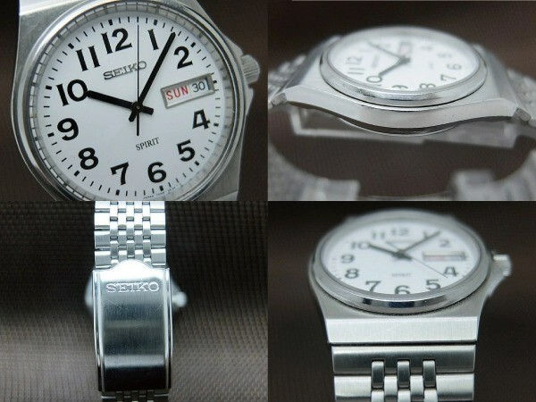 時計 SEIKO SPIRIT 7N48-7A10 MENS QUARTZ SEIKO Watch SPIRIT 7N48-7A10 SS Round Black Dial Quartz