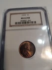 1910 1c Lincoln Wheat Cent NGC Graded MS 62 RB
