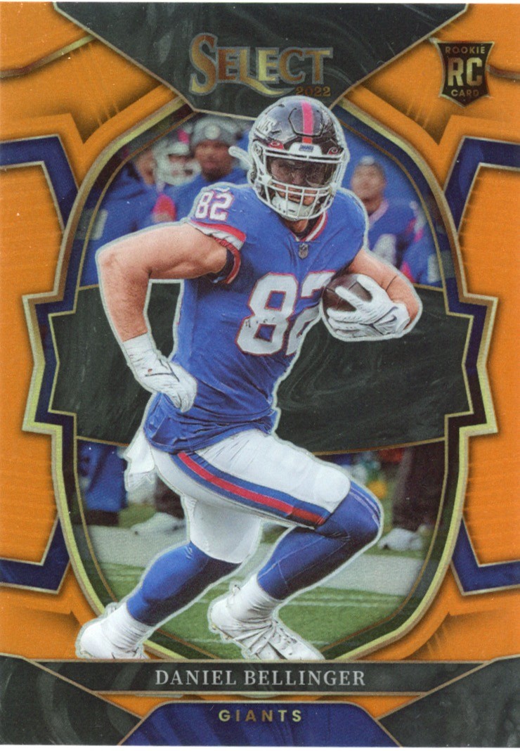 2022 Panini Select #84 Daniel Bellinger Orange Prizm #/49