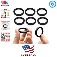6 Pack Gas Can Spout Gasket Seals - Rubber Replacement Gasoline/Fuel Jug Wash...