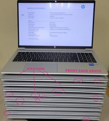 (Lot of 10)HP ProBook 450 G8 i5-1135G7 2.40GHz 8GB No OS/SSD **BIOS LOCKED**