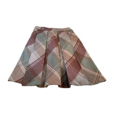 Vintage 1970  s Fab Colors Pleated Plaid SPORTSWEAR SKIRT W 28  Vintage