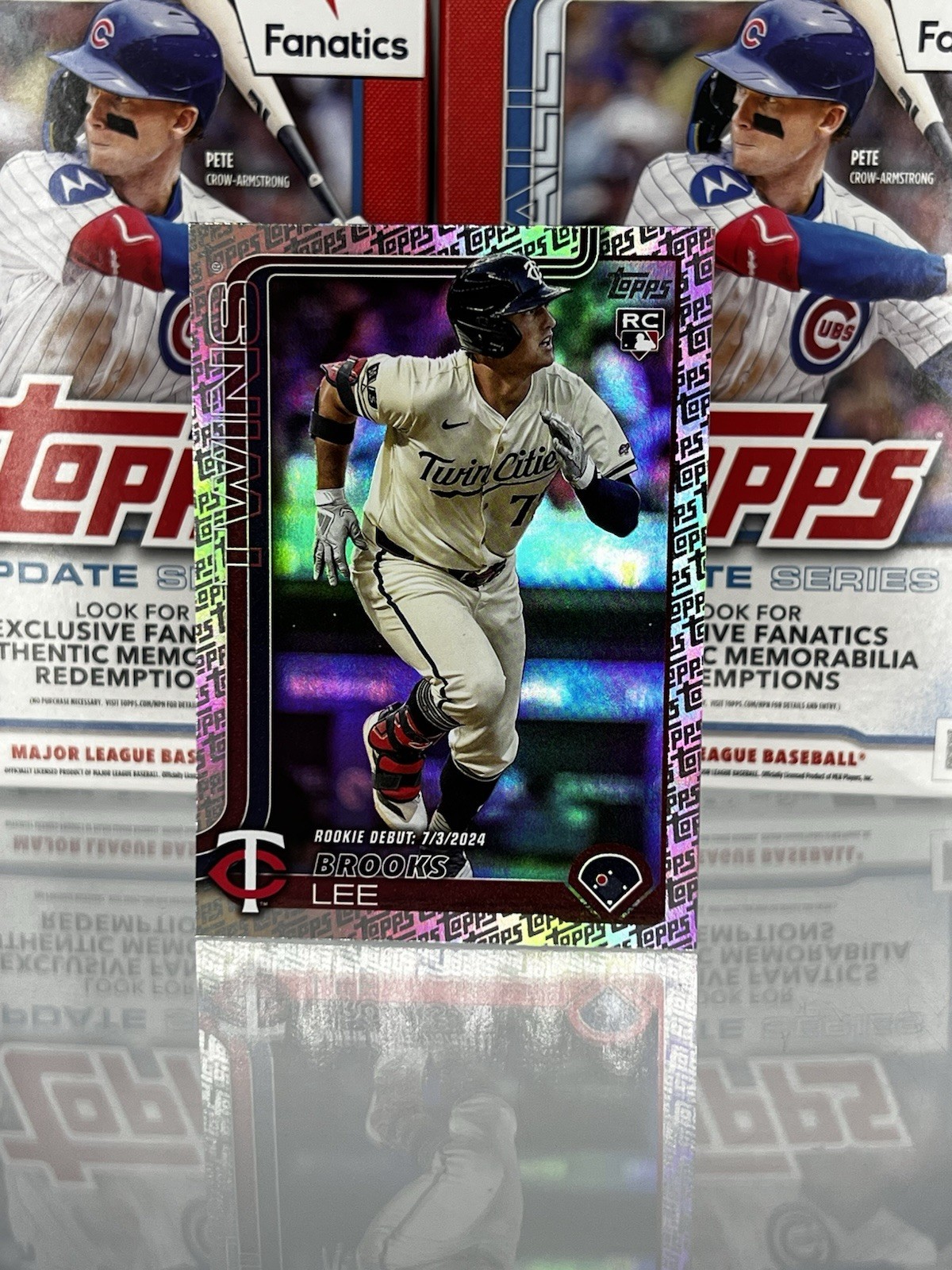 2025 Topps Update Series Brooks Lee US243 Topps Border Fanatics Exclusive (RC)