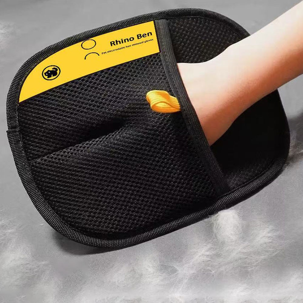 2x Touch Cleaning Brush Magic Glove Pet-Dog Cat Massage Hair Removal Bathing Com