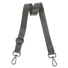 2.5cm Wide Shoulder Strap, Dark Grey, Black Pull Core Buckle