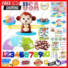 Monkey Scale Balance Counting Toys Math Games STEM Preschool Educational Toys...