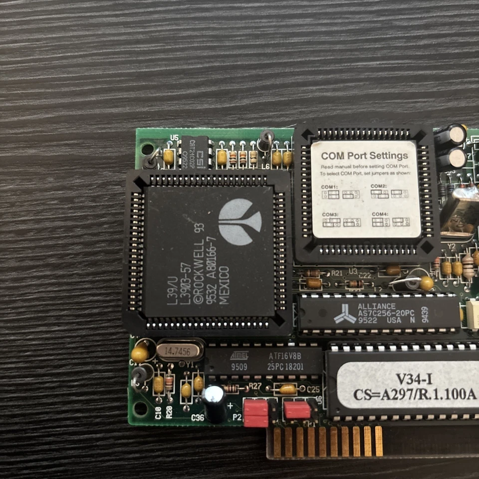 Zoom Telephonics V.34 PCI 56K Modem – Vintage Dial-Up Internet Card – Retro PC - Image 3 of 4