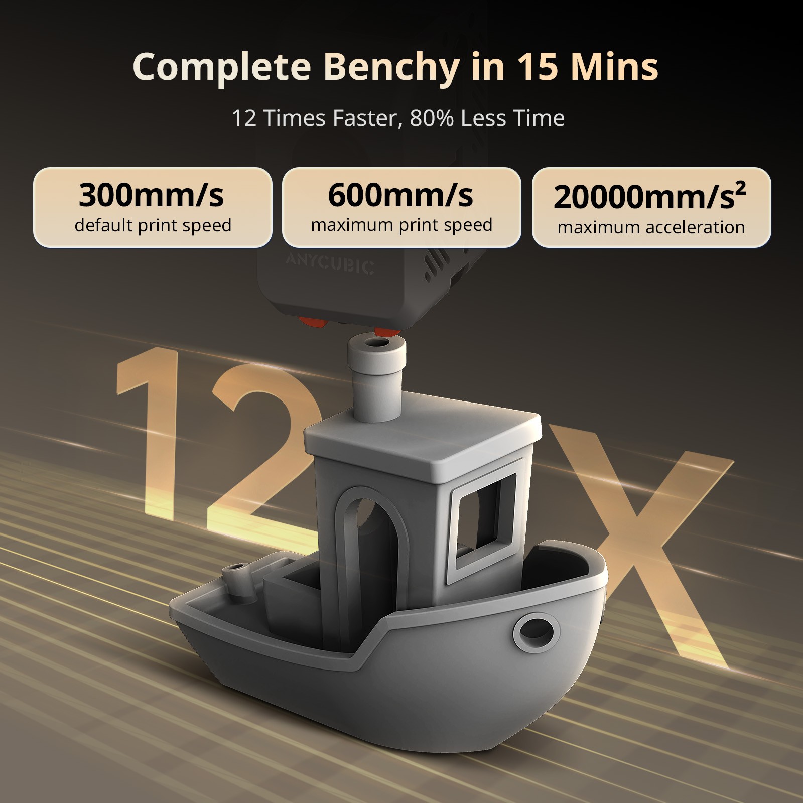 2026NUOVO ANYCUBIC™️Kobra S1 Max FDM CoreXY stampante 3D 600 mm/s | 350 x 350 x 350 mm foto 3