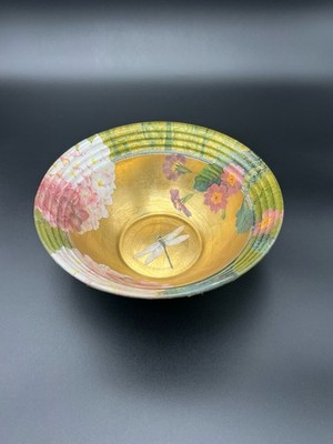 Scott Potter Signed Dragonfly 10in Bowl Bergdorf Goodman