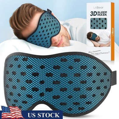 Breathable 3D Eye Mask Comfortable Sleep Mask Light Blocking Side Sleepers New