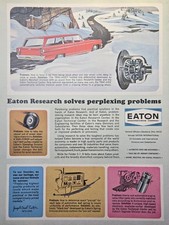 Eaton Mfg Co Research Trac-Aide Limited Slip Differential Vintage Print Ad 1963