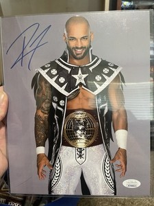 Ricochet WWE AEW Signed 8x10 PHOTO JSA COA