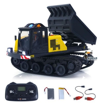 1/50 Electric RC Crawler Dump Truck T14R Panther Tipper Model Toys Lights Sounds