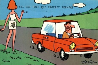 CARTE POSTALE ILLUSTRATEUR HOVIN