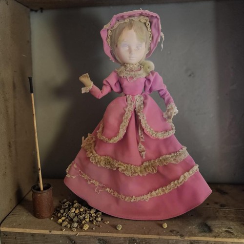 Conduit Antique French Doll, Positive Energy  (No USA Tariff Cost To Buyer)