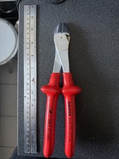 KNIPEX High Leverage Diagonal Cutter Chrome-Plated with Dipped Insulation