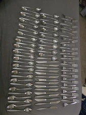 Complete EKCO Eterna CORSAIR Stainless Japan Flatware Service 14 & Extas 90+ Pcs