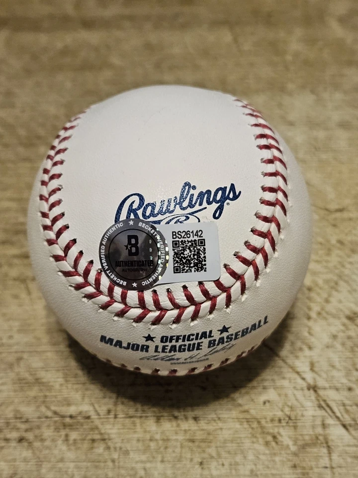 RON SANTO - AUTOGRAPHED / SIGNED OML BASEBALL - CHICAGO CUBS - JSA  - Image 2 of 2