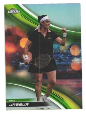2025 Topps Chrome Tennis Trading Card Refractor Ons Jabeur