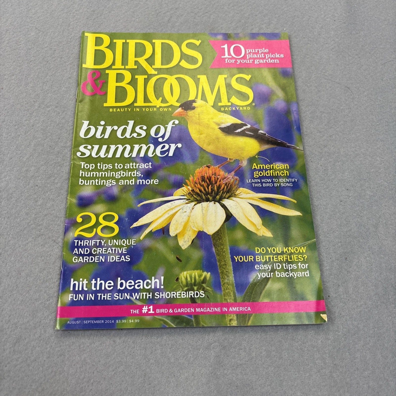 Birds & Blooms Aug/Sep 2014 Magazine Illustrated Green Cover Softcover USA
