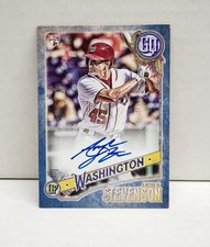 ANDREW STEVENSON 2018 Topps Gypsy Queen INDIGO ~ Nationals RC AUTO #'d /150