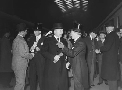 French Foreign Minister Yvon Delbos and UK Ambassador Eric Phipps- 1937 Photo