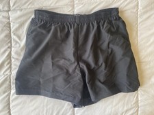 Marine Corp PT Shorts Size XL Black  Made In USA Polyester Elastic Waist Micro 