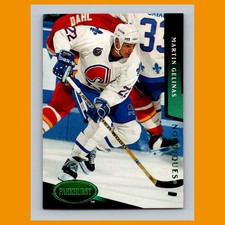 Martin Gelinas #166 1993-94 Parkhurst Emerald Ice Quebec Nordiques Hockey Card