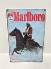 Marlboro Cigarette Tin Sign Man Cave Decor Vintage Style Wall Art Retro Look New