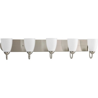 Progress Lighting P2713 Gather 5 Light Bathroom Vanity Light - Nickel