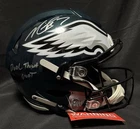 Michael Vick Signed F/S Speed Flex Helmet Dual Threat Goat Beckett Certified