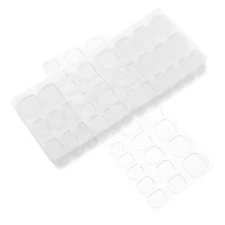  60 Sheets Self Adhesive Nail Stickers Fake Glue Double-sided False