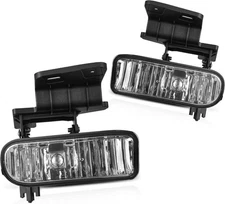 AUTOSAVER88 Fog Lights For 1999-2002 Silverado 2000-2006 Suburban/Tahoe Clear