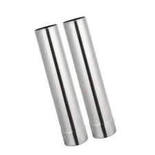 32cm Wood Stove Pipe 2.36inch Thickened Straight Chimney Flue for Camping Stove