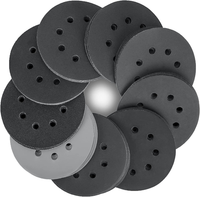 Schleifpapier 125Mm Klett Nass Trocken Schleifscheiben, 80 StüCk Siliciumcarbid