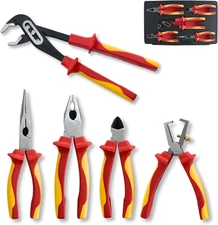 Electrician Insulated Pliers Set - 1000V 5-Piece Professional Electrician Pliers