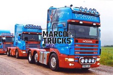 Truck photo Scania 164L 580 tractor United Kingdom blue E.W. Gardner GRAN #j4yv